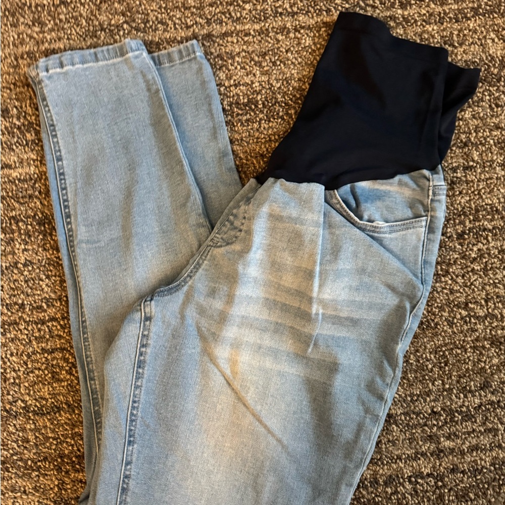 Maternity Light Blue Skinny Jeans